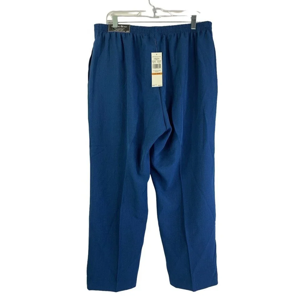Alfred Dunner Women's Arizona Sky Lapis Casual Pants